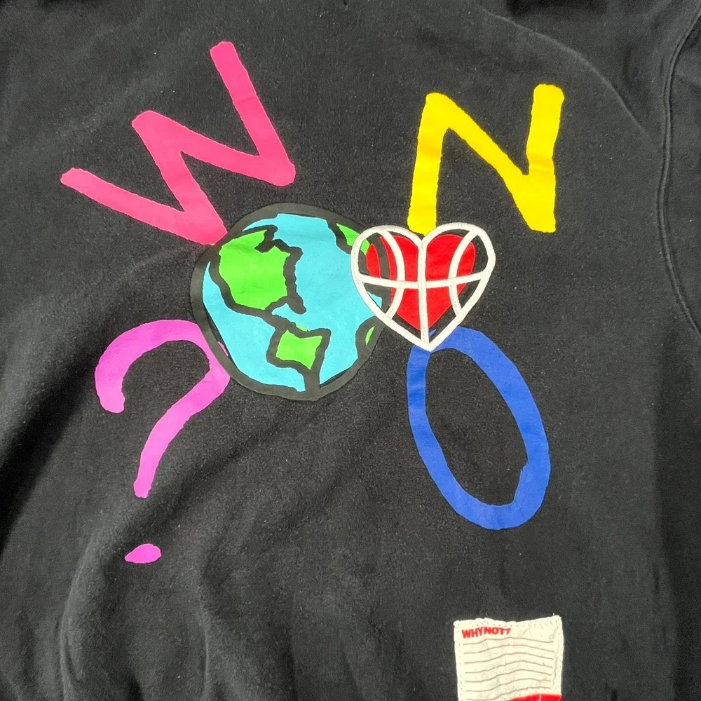 Jordan Hoodie Mens Large Black Cotton Hooded Russell Westbrook Why Not Casual
